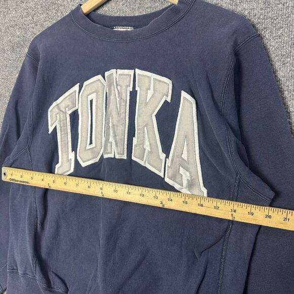 Vintage Champion Reverse Weave Tonka Crew Neck Sweatshirt Made In USA - Picture 6 of 10